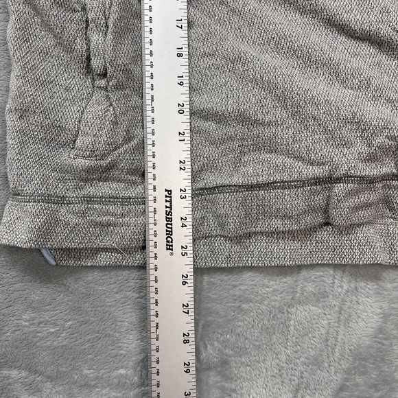 Tommy Bahama Sweatshirt Mens Medium Gray Long Sleeve Metal 1/4 Snap Pullover - Picture 4 of 7